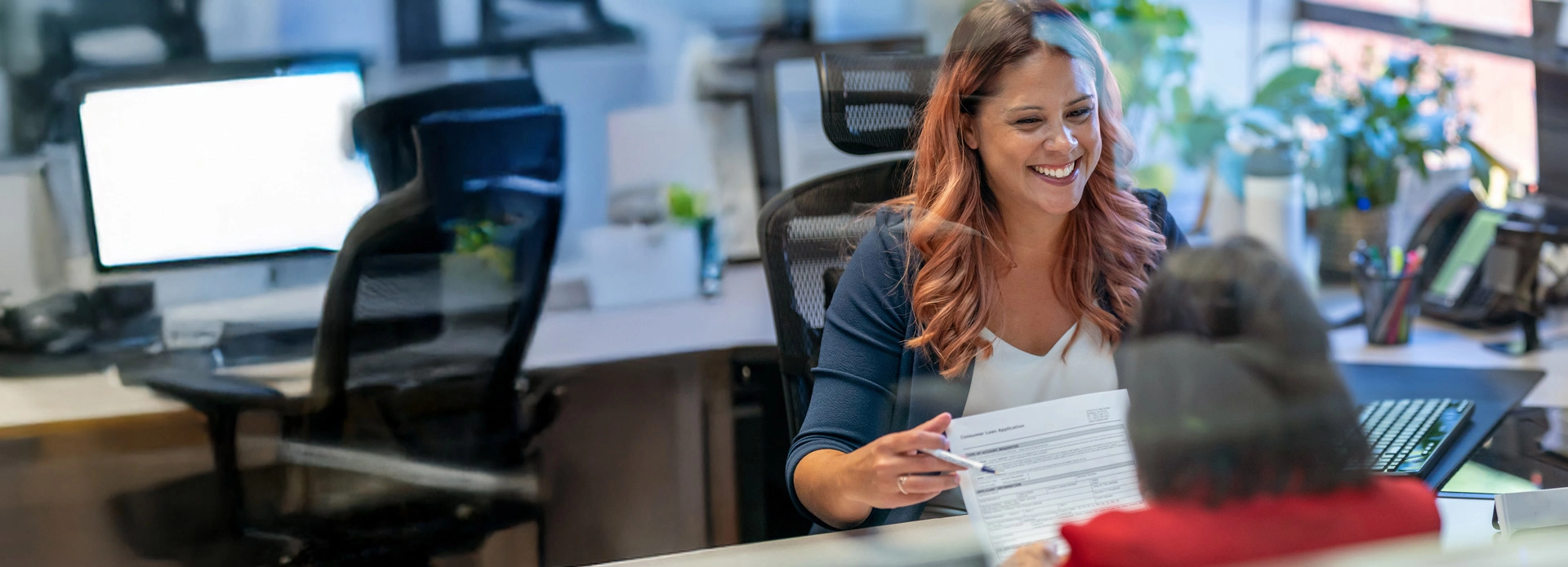 Frau im Beratungsgespräch